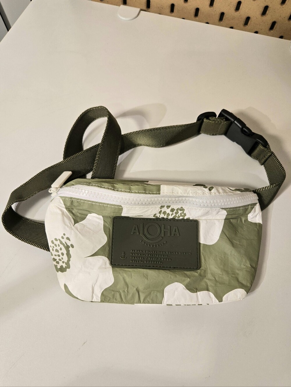 Aloha Collection Mini Hip Pack Fanny Hip Pack Floral Green Pua IV Moss
